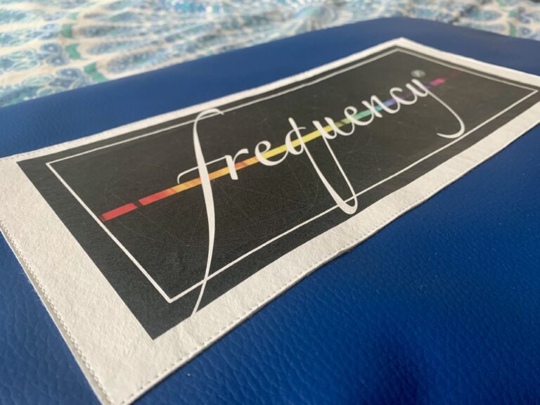 Il Frequency Mat disteso, pronto all'uso